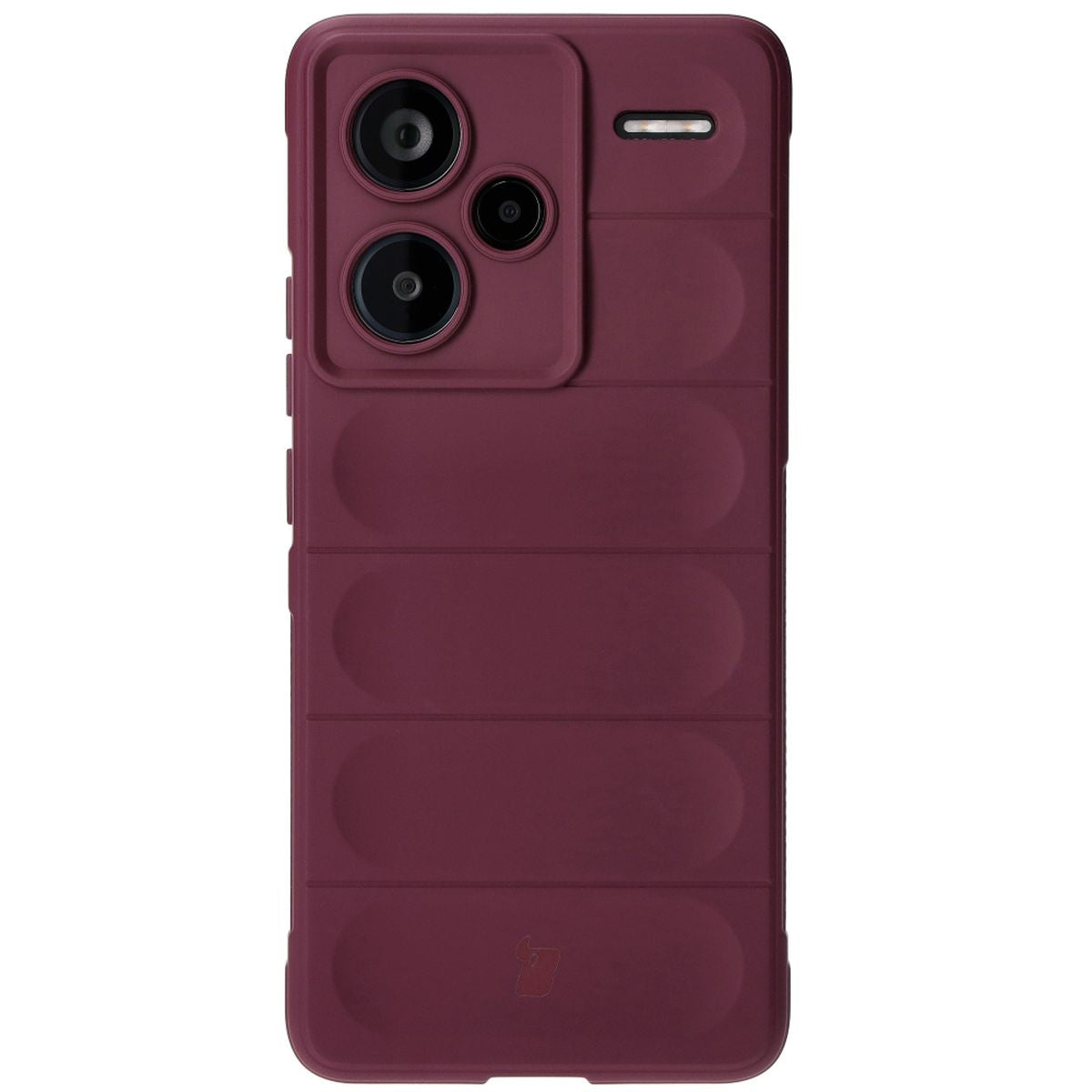 Robuste Handyhülle für Xiaomi Redmi Note 13 Pro+ 5G, Bizon Case Tur, Burgunderrot