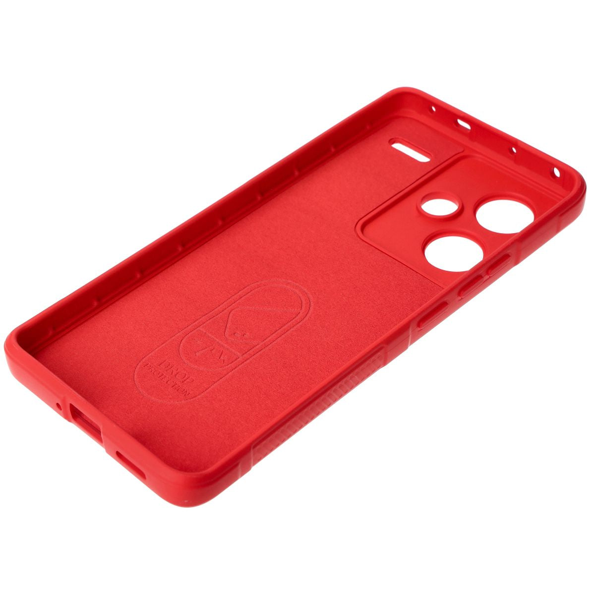 Robuste Handyhülle für Xiaomi Redmi Note 13 Pro+ 5G, Bizon Case Tur, Rot