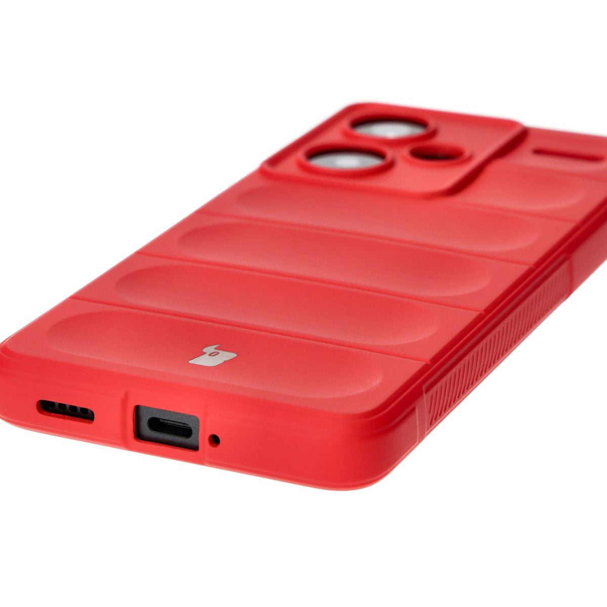 Robuste Handyhülle für Xiaomi Redmi Note 13 Pro+ 5G, Bizon Case Tur, Rot