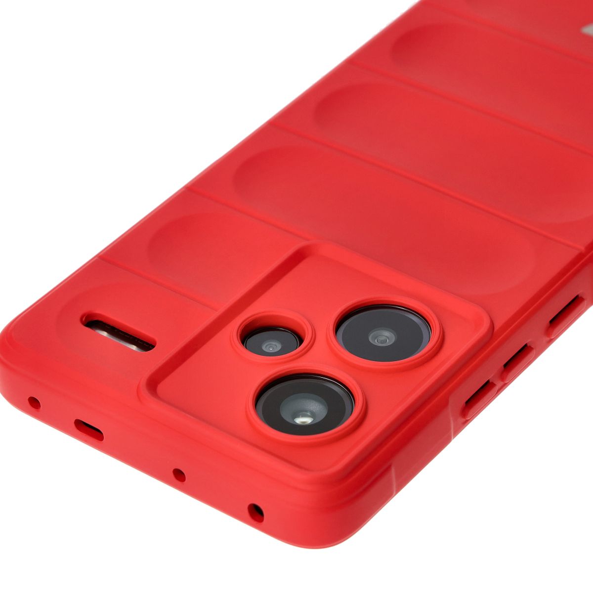Robuste Handyhülle für Xiaomi Redmi Note 13 Pro+ 5G, Bizon Case Tur, Rot