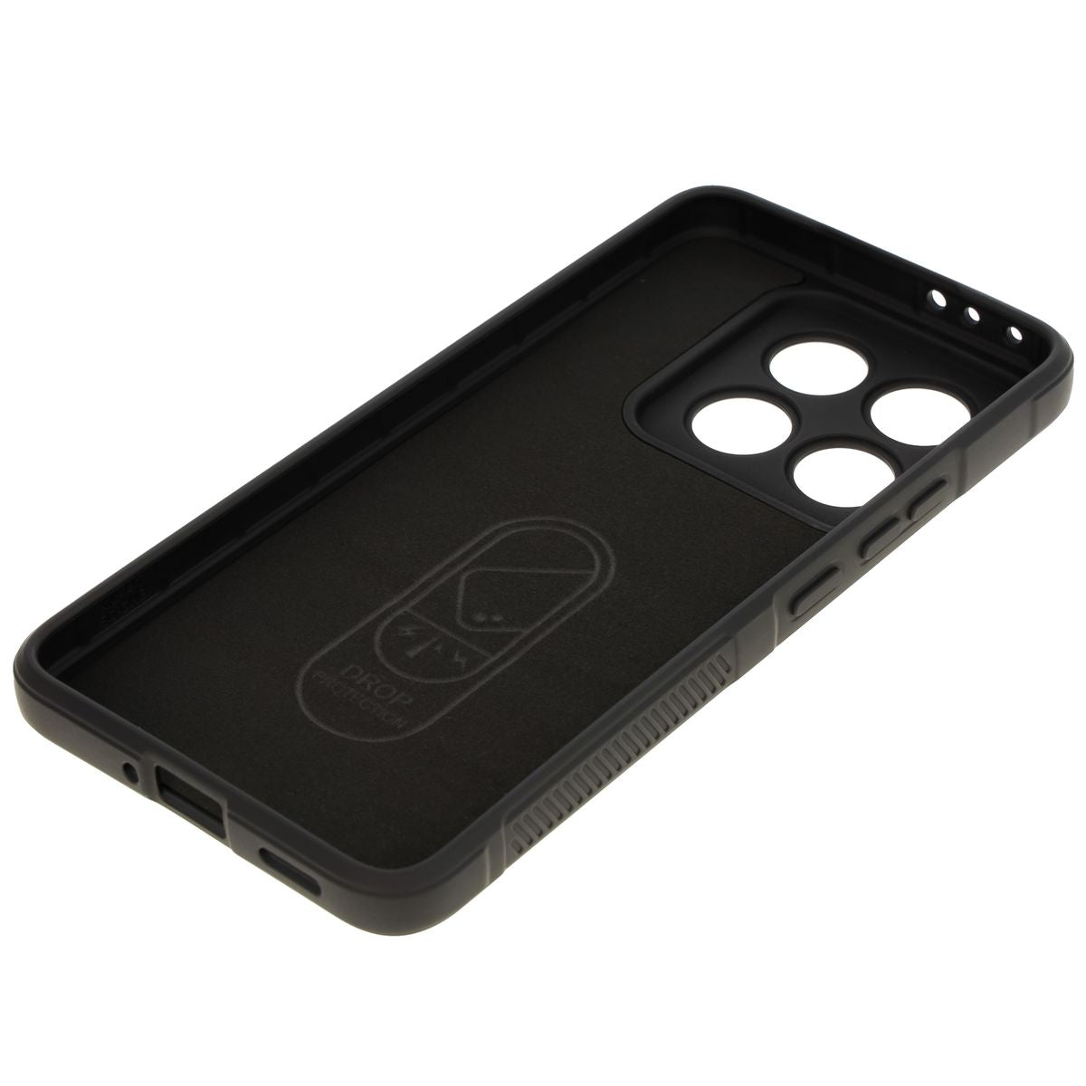 Robuste Handyhülle für Xiaomi 14T, Bizon Case Tur, Schwarz