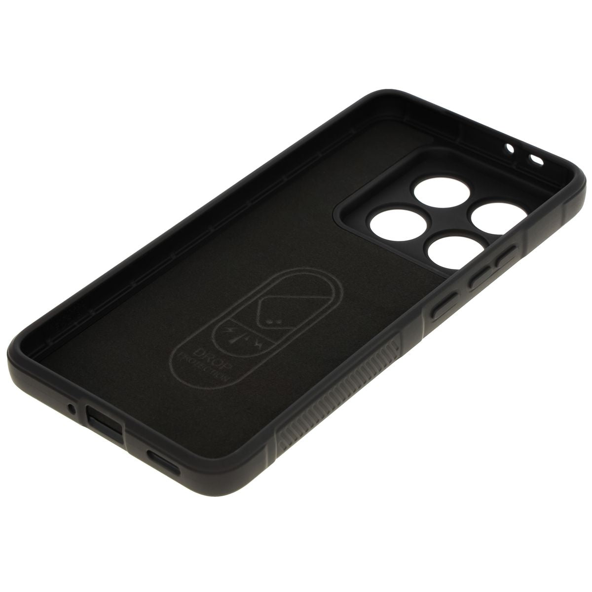 Robuste Handyhülle für Xiaomi 14T Pro, Bizon Case Tur, Schwarz