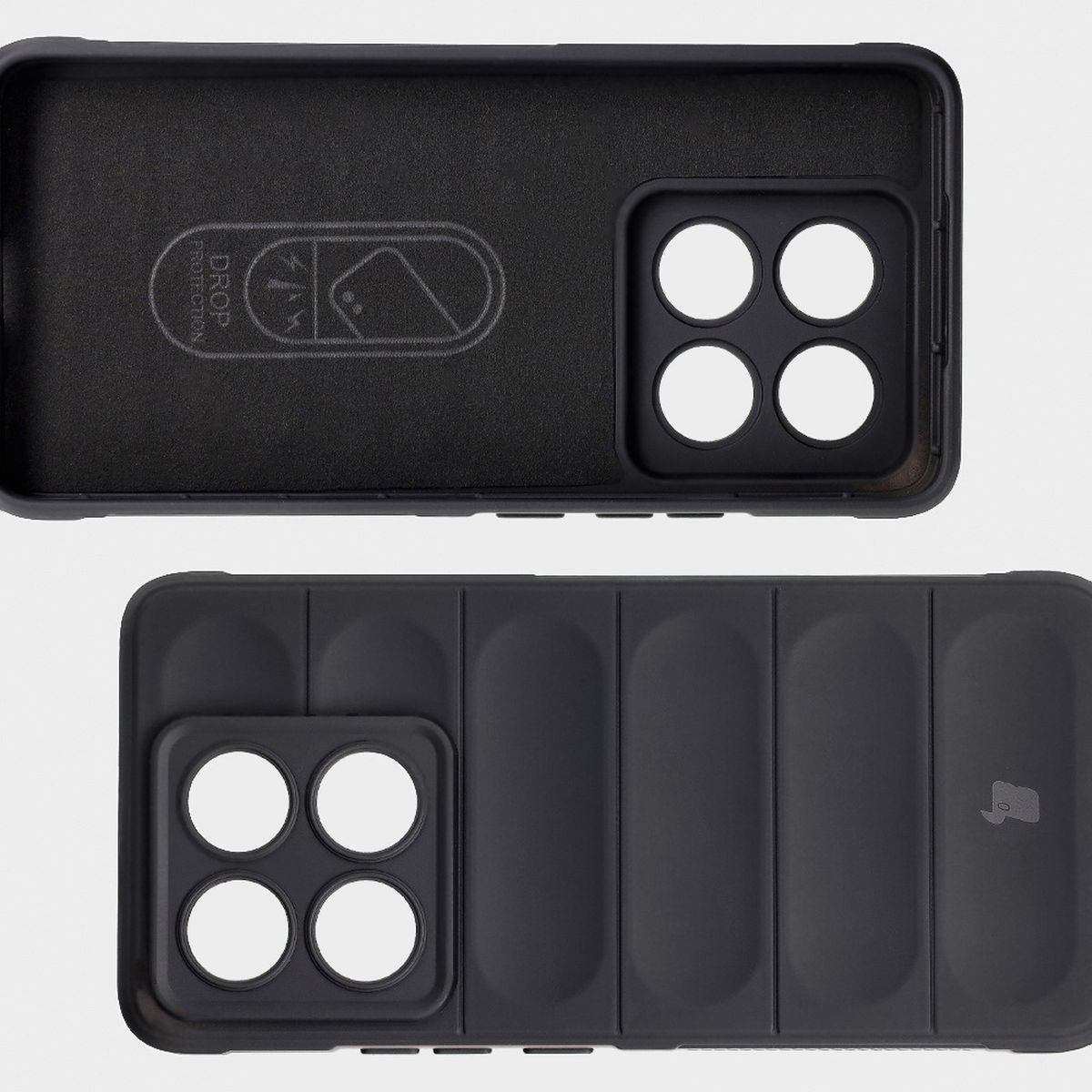 Robuste Handyhülle für Xiaomi 14T Pro, Bizon Case Tur, Schwarz