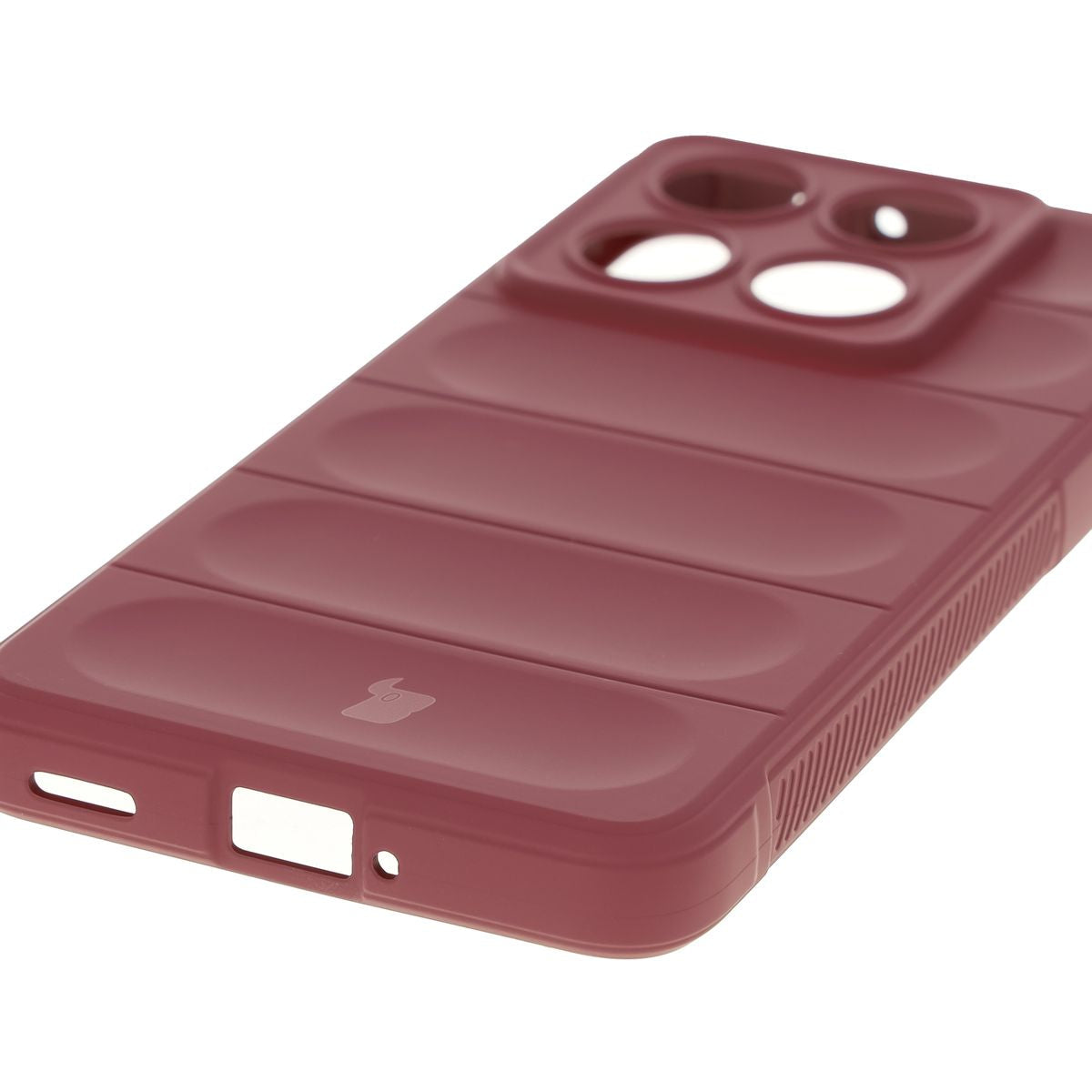 Robuste Handyhülle für Xiaomi 14T Pro, Bizon Case Tur, Burgunderrot