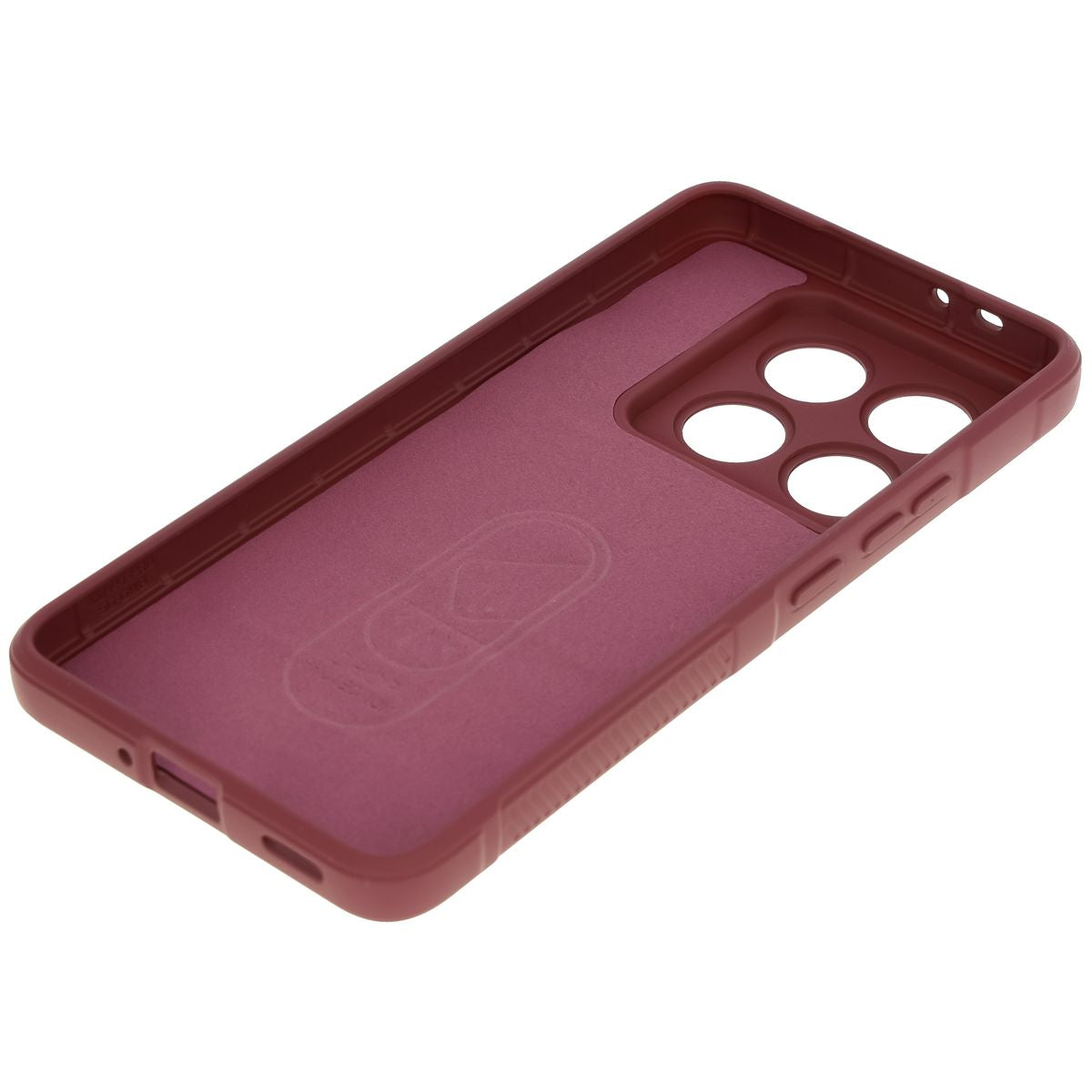 Robuste Handyhülle für Xiaomi 14T Pro, Bizon Case Tur, Burgunderrot