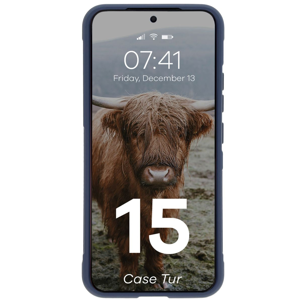 Robuste Handyhülle für Xiaomi 15, Bizon Case Tur, Dunkelblau