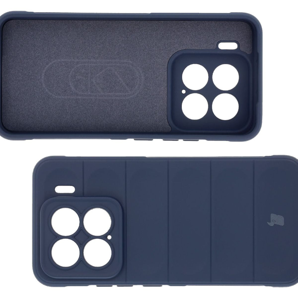 Robuste Handyhülle für Xiaomi 15, Bizon Case Tur, Dunkelblau