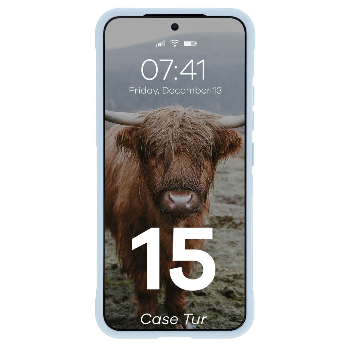 Robuste Handyhülle für Xiaomi 15, Bizon Case Tur, Hellblau