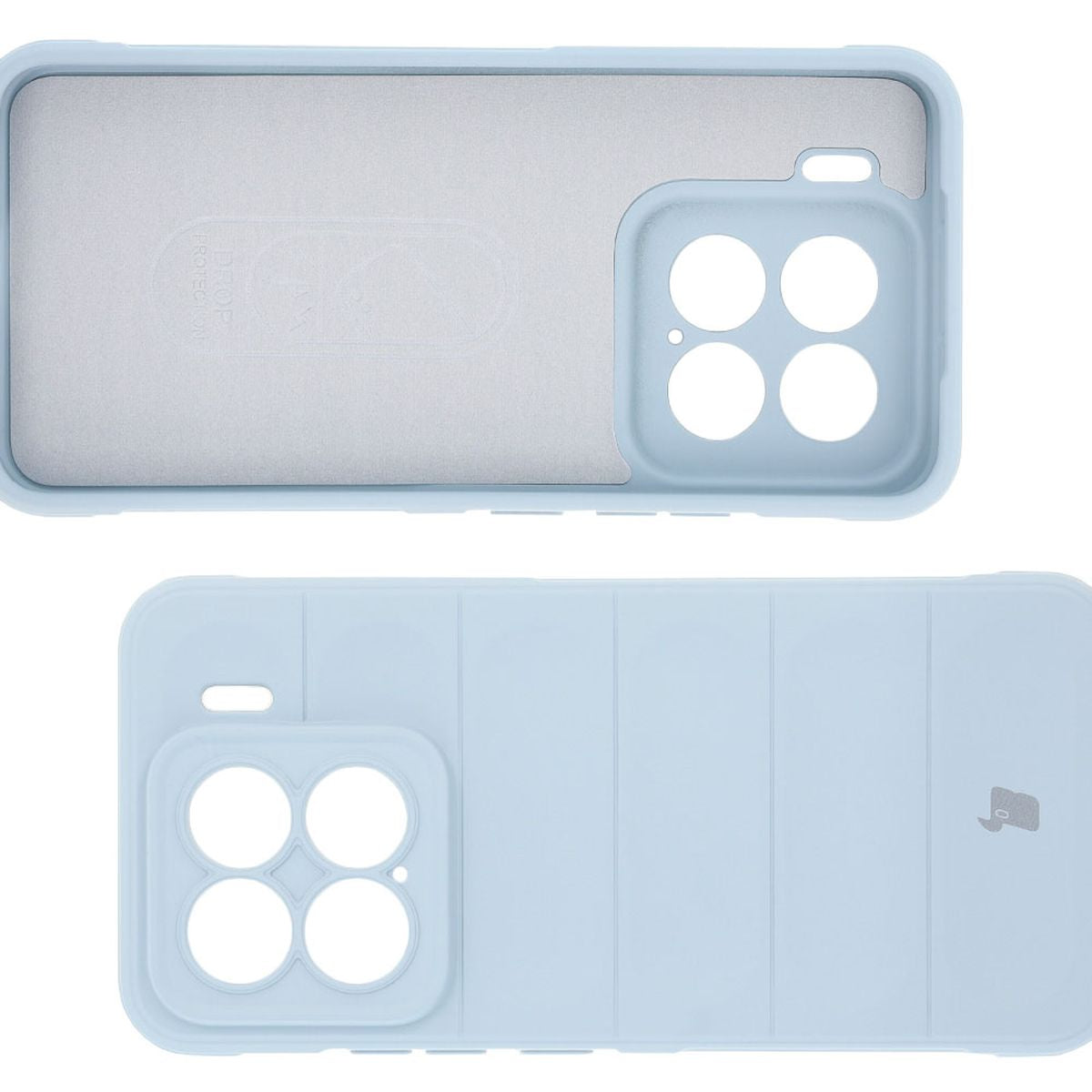 Robuste Handyhülle für Xiaomi 15, Bizon Case Tur, Hellblau