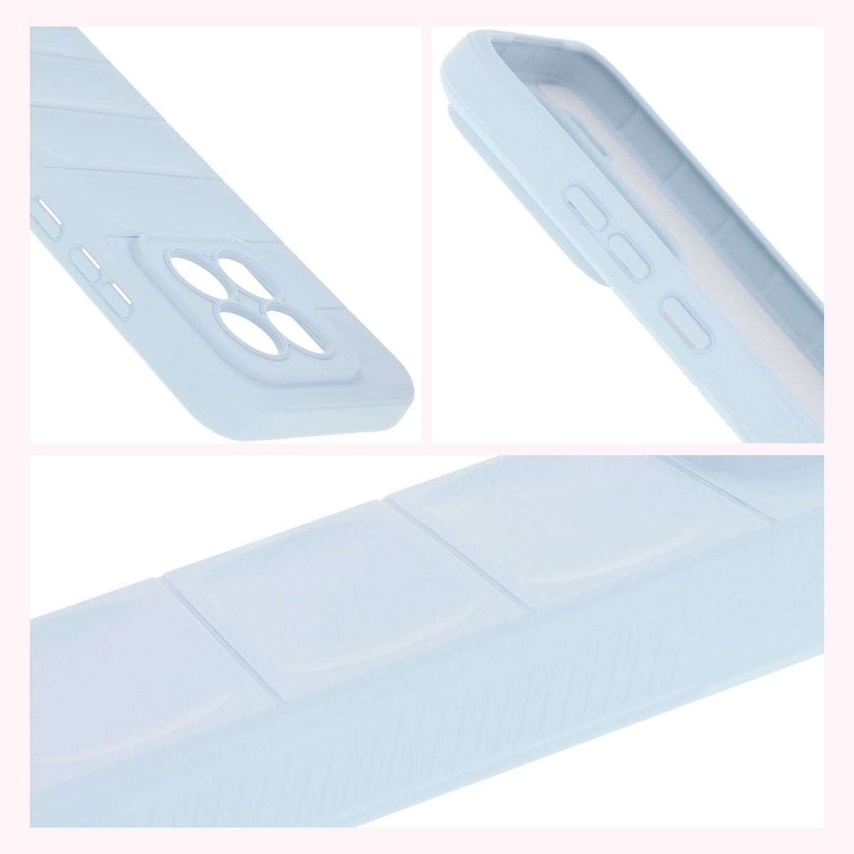 Robuste Handyhülle für Xiaomi 15, Bizon Case Tur, Hellblau