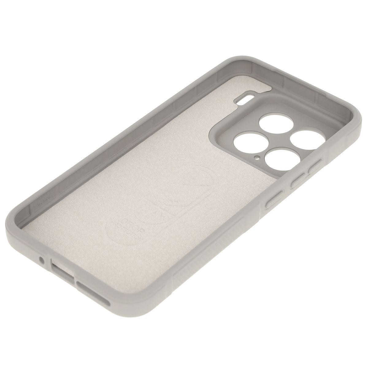 Robuste Handyhülle für Xiaomi 15, Bizon Case Tur, Hellgrau