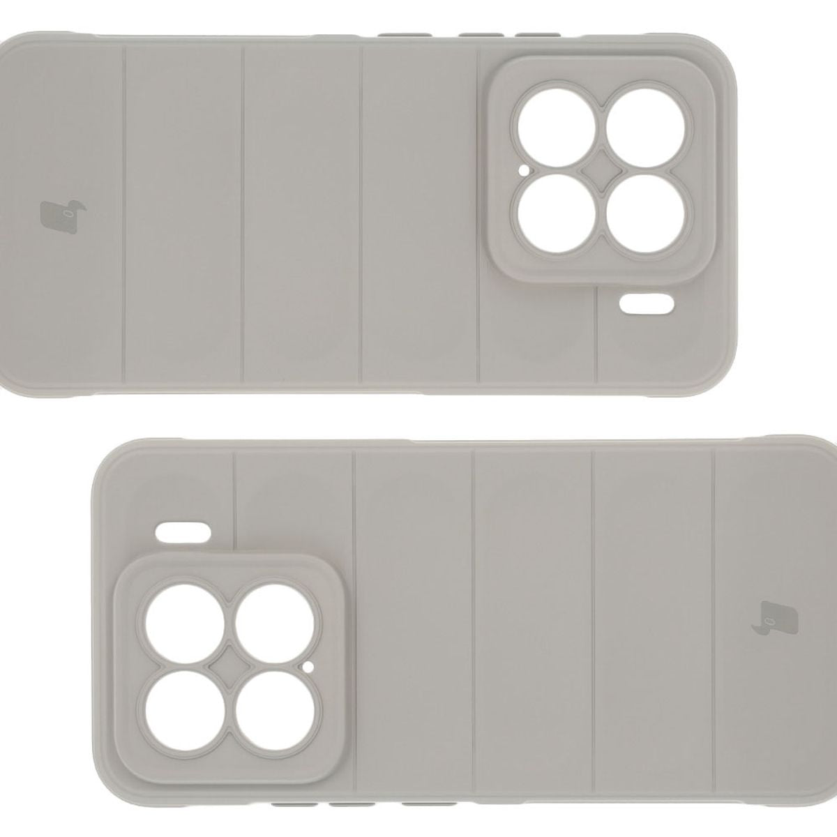 Robuste Handyhülle für Xiaomi 15, Bizon Case Tur, Hellgrau