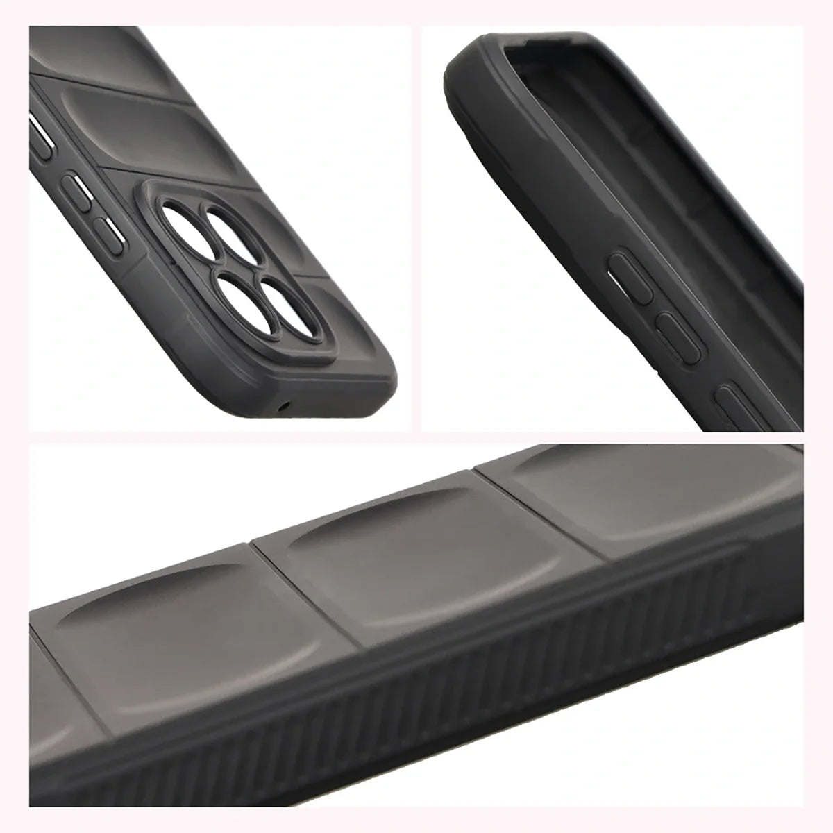 Robuste Handyhülle für Xiaomi 15T, Bizon Case Tur, Schwarz