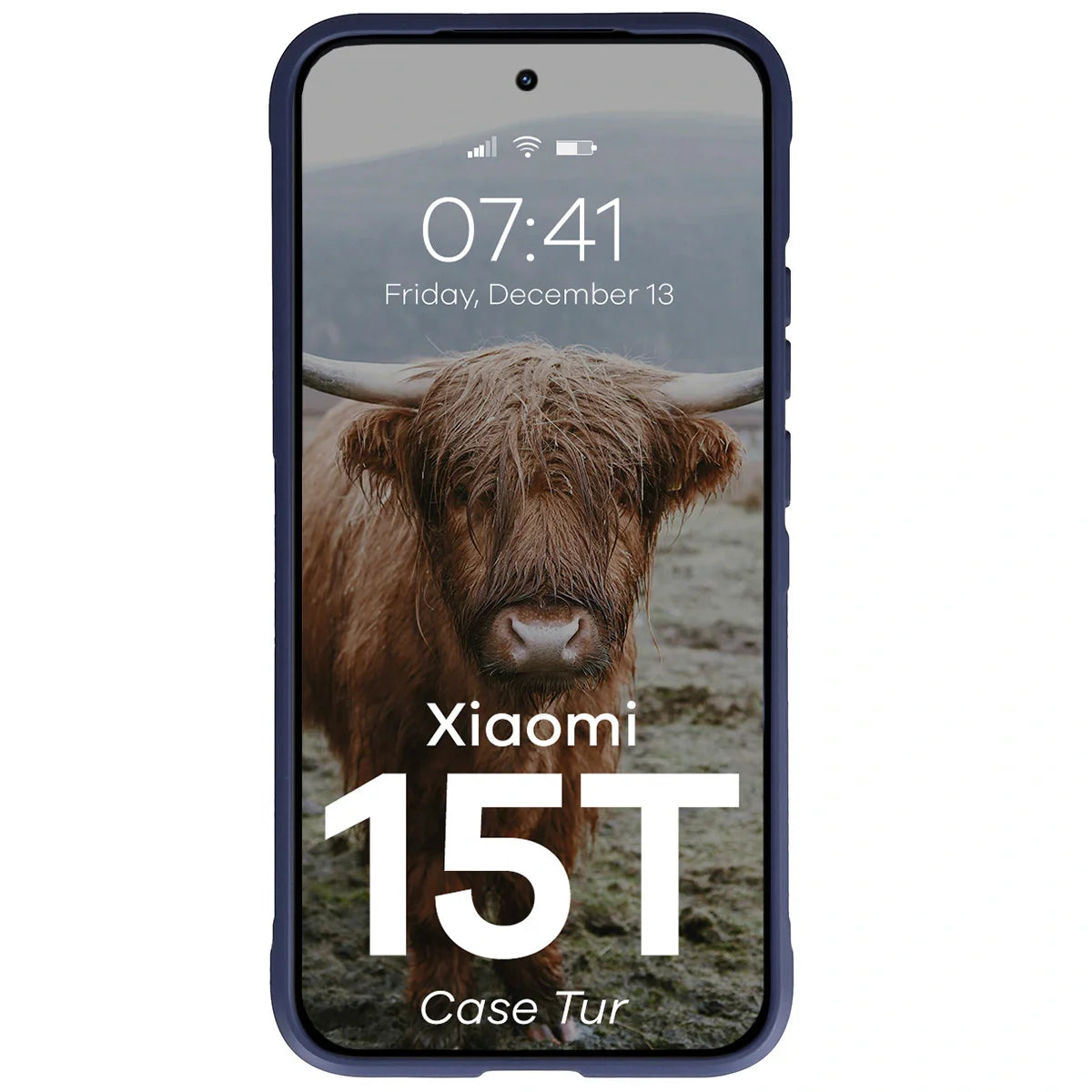 Robuste Handyhülle für Xiaomi 15T, Bizon Case Tur, Dunkelblau