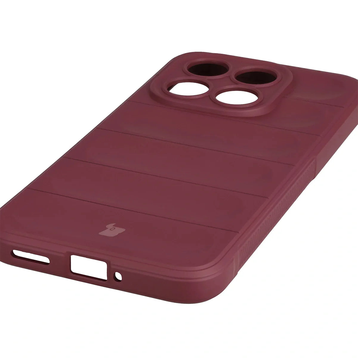 Robuste Handyhülle für Xiaomi 15T, Bizon Case Tur, Burgunderrot