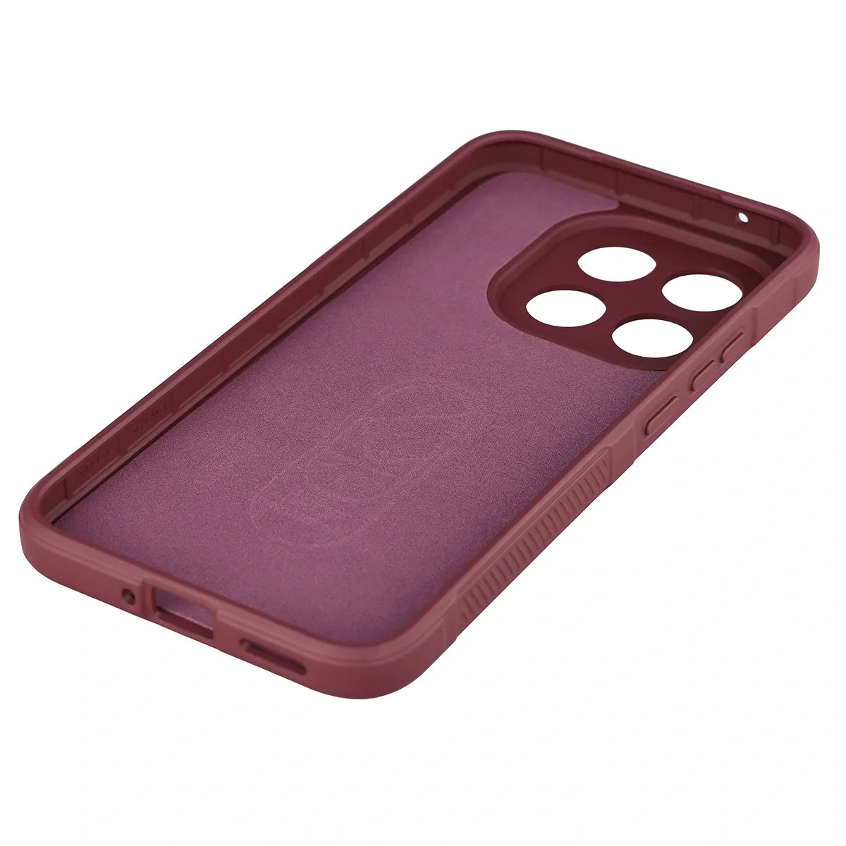 Robuste Handyhülle für Xiaomi 15T, Bizon Case Tur, Burgunderrot