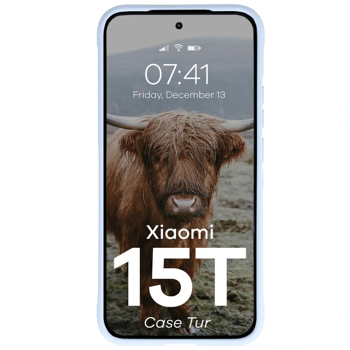Robuste Handyhülle für Xiaomi 15T, Bizon Case Tur, Hellblau