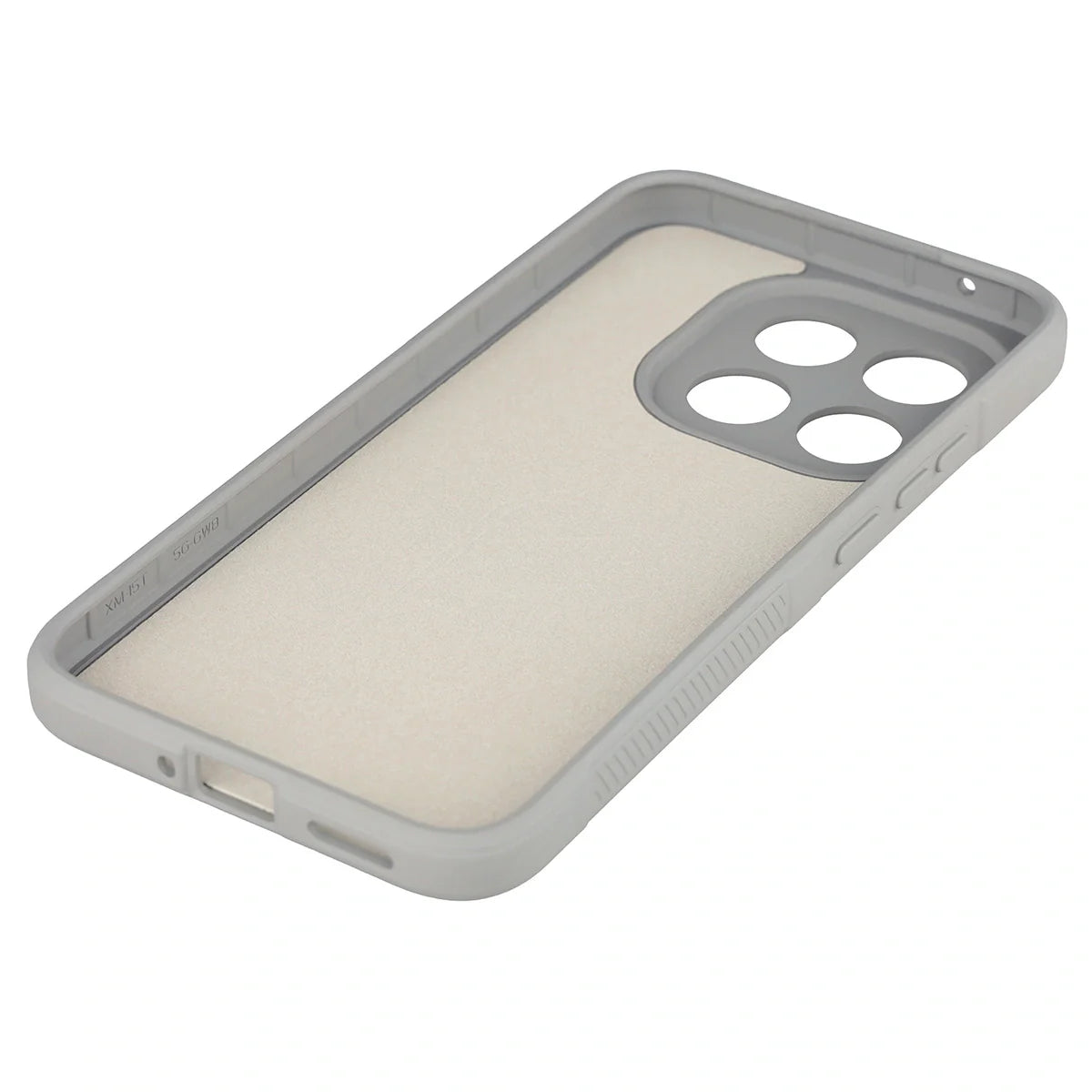 Robuste Handyhülle für Xiaomi 15T, Bizon Case Tur, Hellgrau
