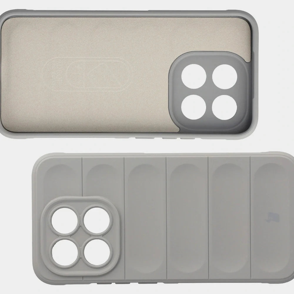 Robuste Handyhülle für Xiaomi 15T, Bizon Case Tur, Hellgrau