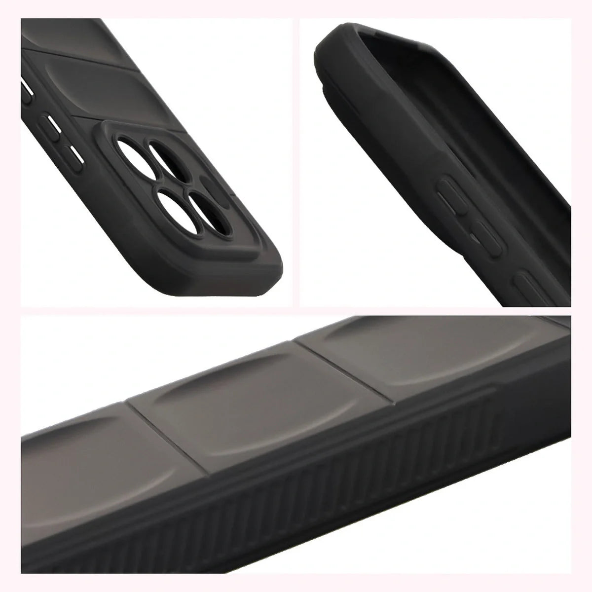 Robuste Handyhülle für Xiaomi 15T Pro, Bizon Case Tur, Schwarz