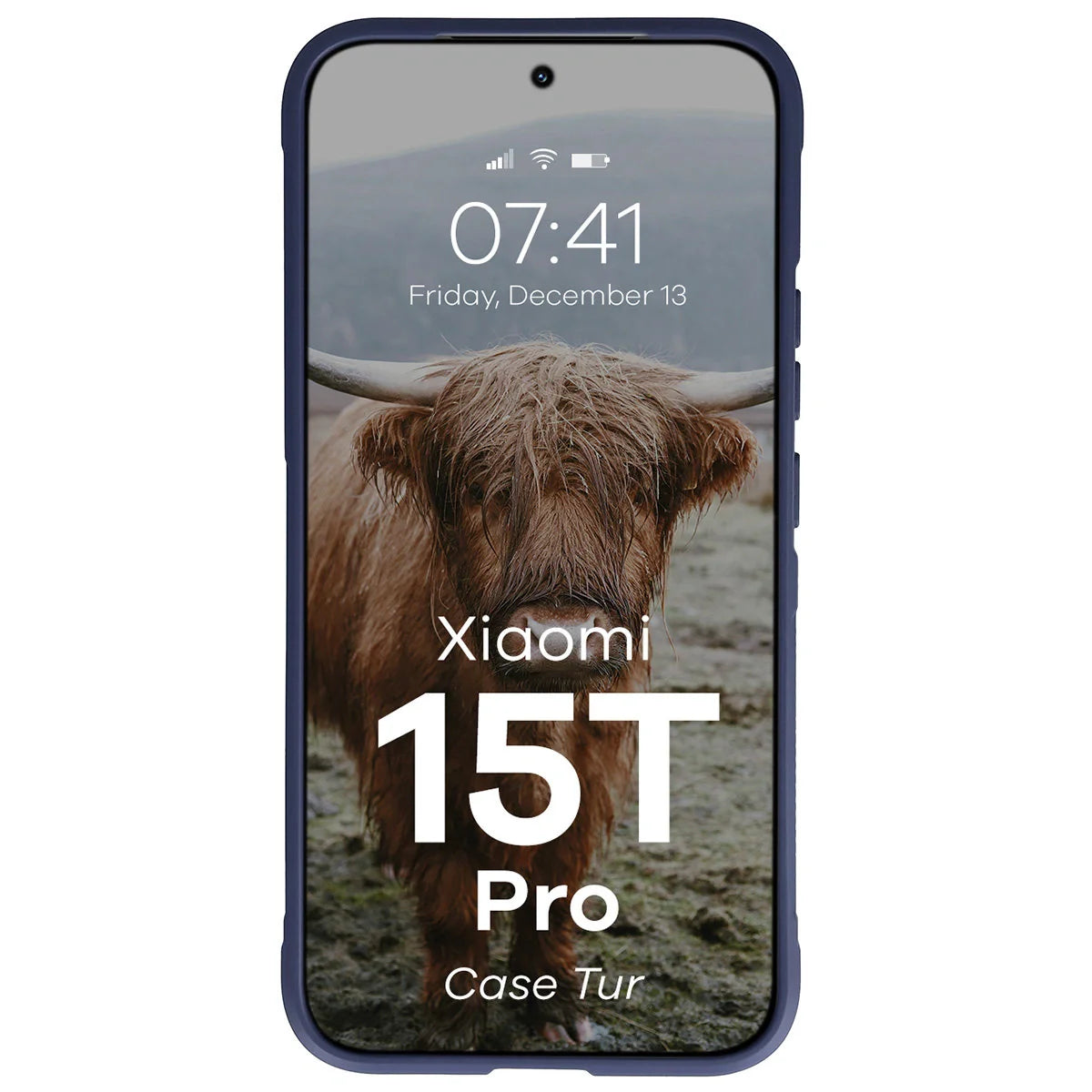 Robuste Handyhülle für Xiaomi 15T Pro, Bizon Case Tur, Dunkelblau