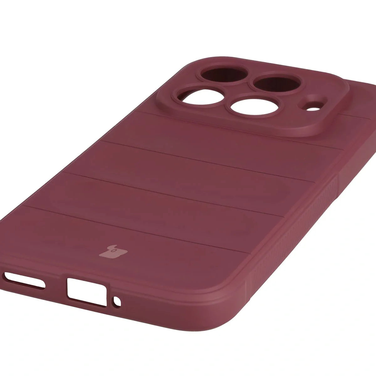 Robuste Handyhülle für Xiaomi 15T Pro, Bizon Case Tur, Burgunderrot