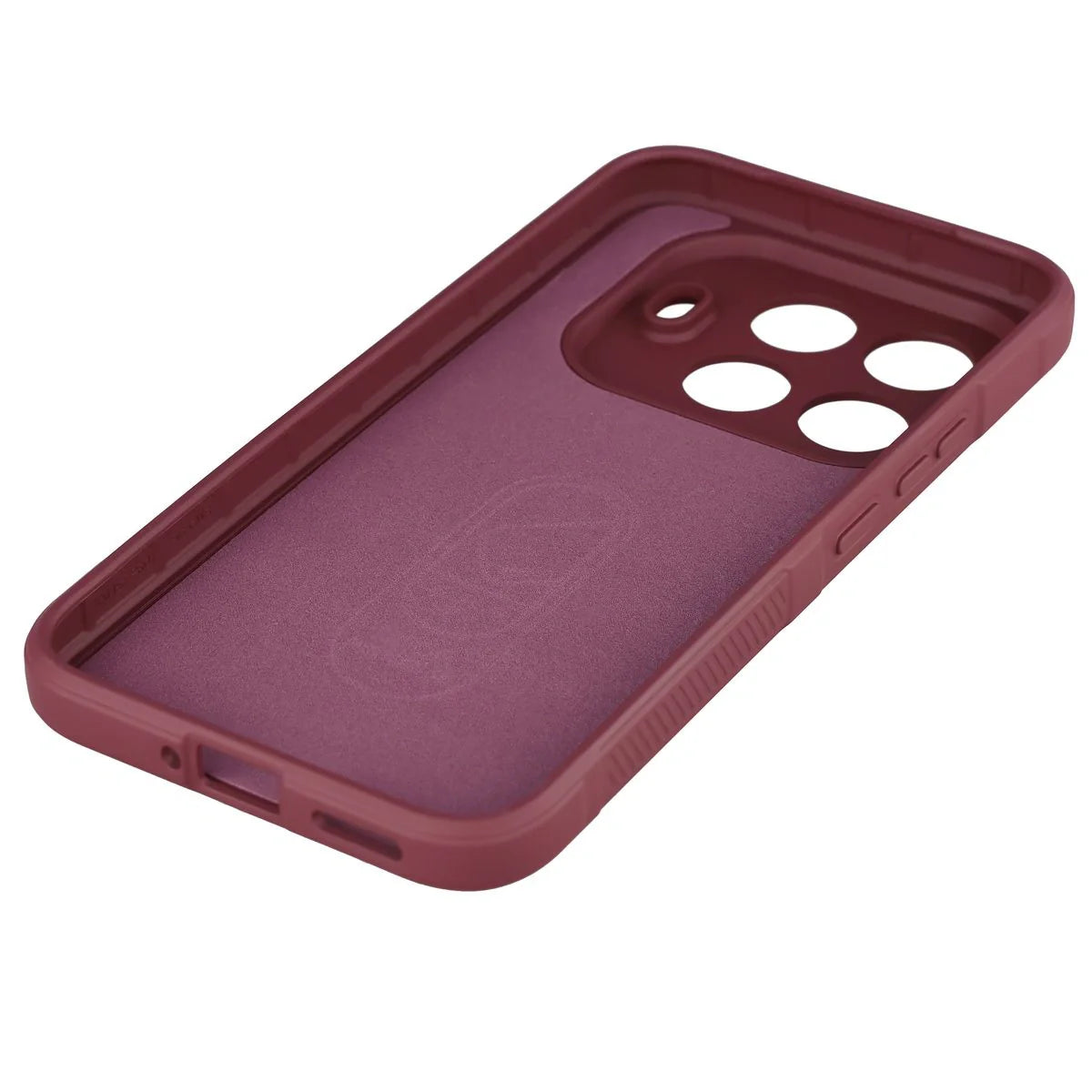 Robuste Handyhülle für Xiaomi 15T Pro, Bizon Case Tur, Burgunderrot
