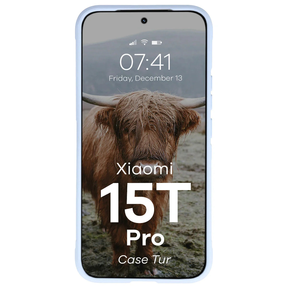 Robuste Handyhülle für Xiaomi 15T Pro, Bizon Case Tur, Hellblau