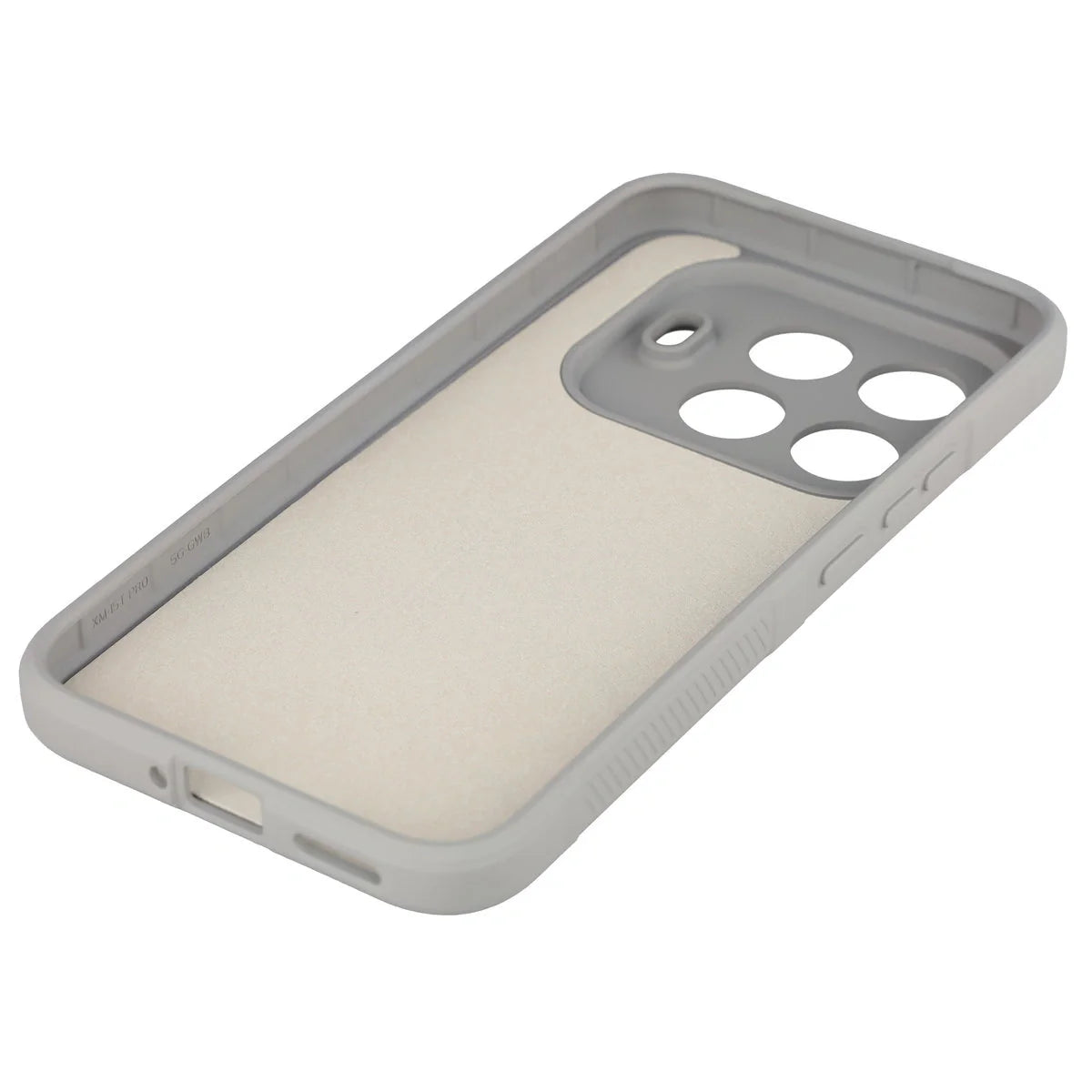 Robuste Handyhülle für Xiaomi 15T Pro, Bizon Case Tur, Hellgrau