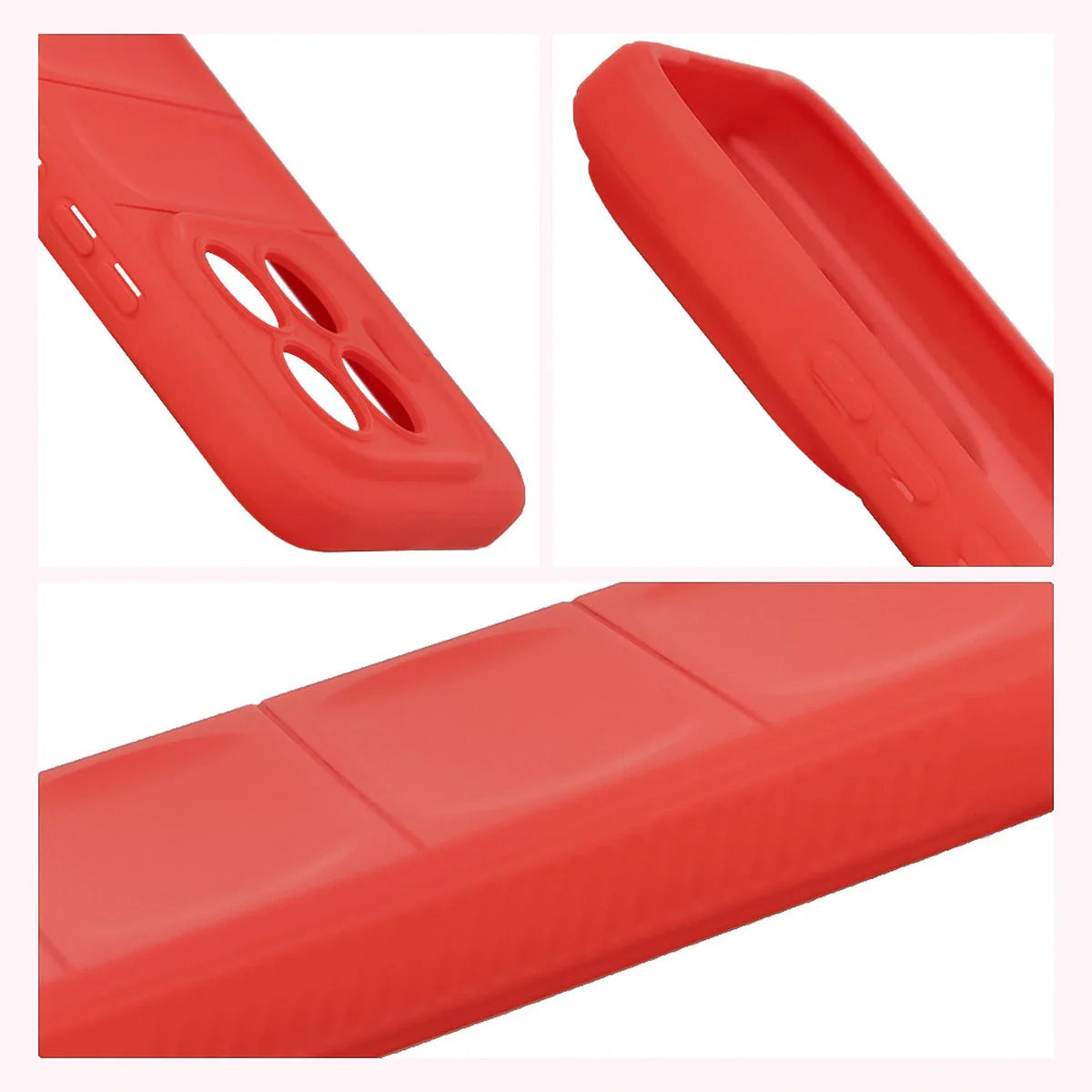 Robuste Handyhülle für Xiaomi 15T Pro, Bizon Case Tur, Rot
