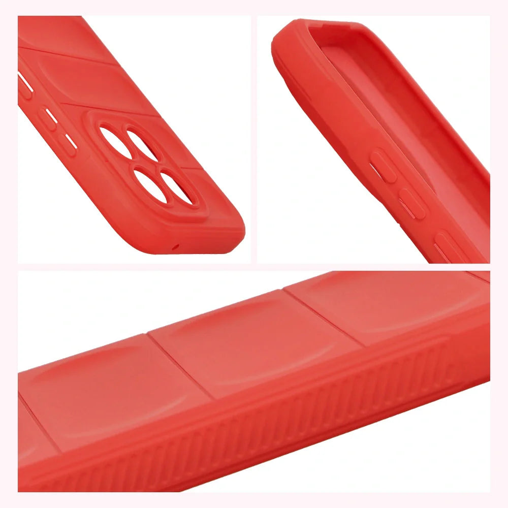Robuste Handyhülle für Xiaomi 15T, Bizon Case Tur, Rot