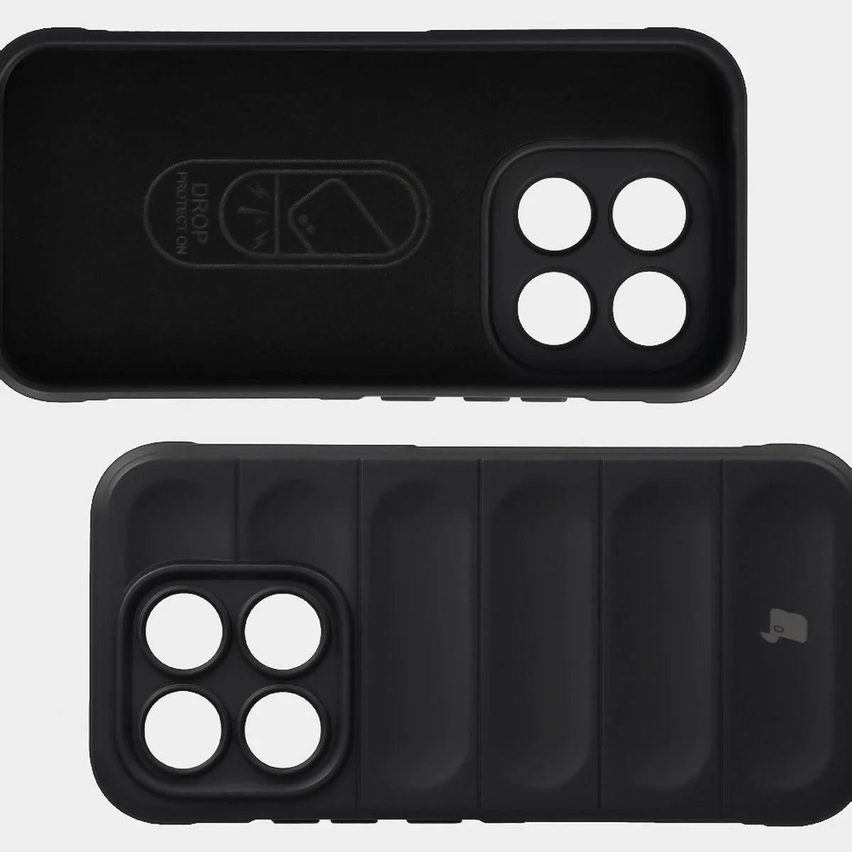 Robuste Handyhülle für Xiaomi 17, Bizon Case Tur, Schwarz