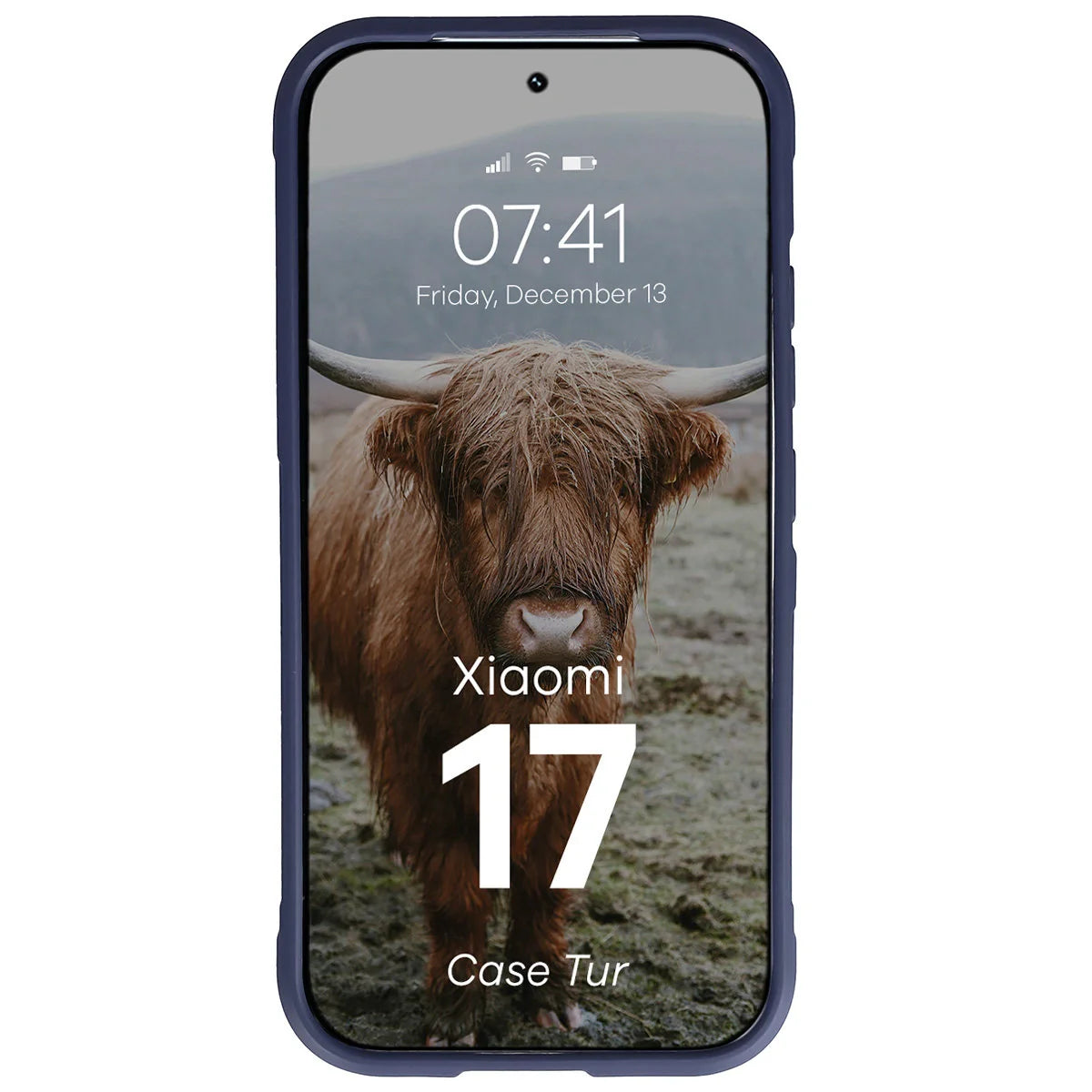 Robuste Handyhülle für Xiaomi 17, Bizon Case Tur, Dunkelblau