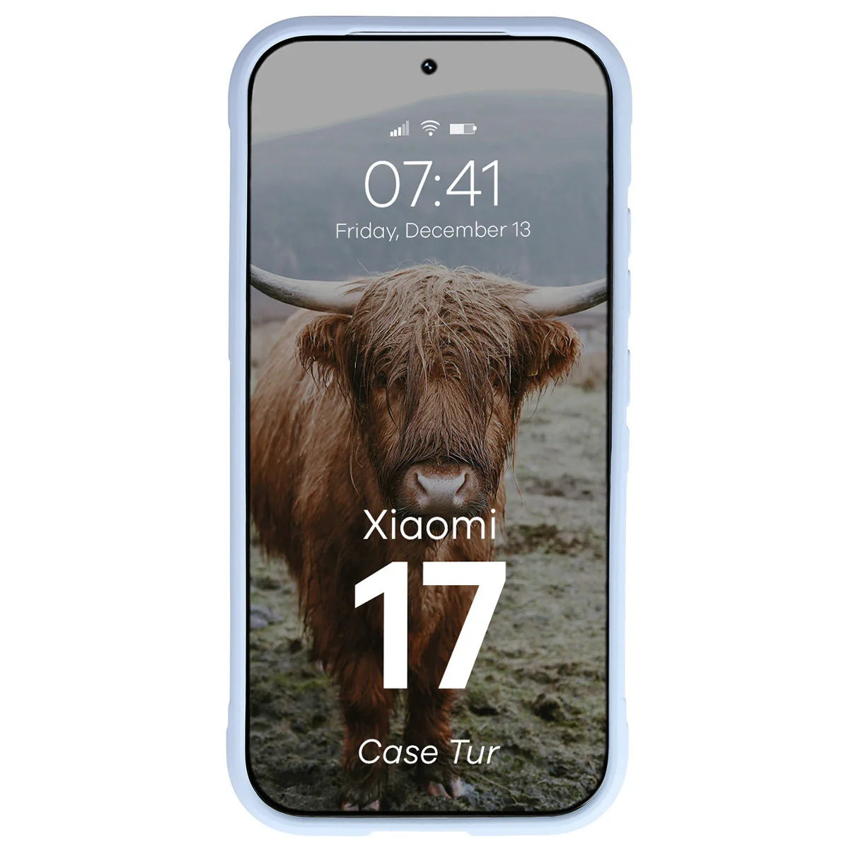 Robuste Handyhülle für Xiaomi 17, Bizon Case Tur, Hellblau