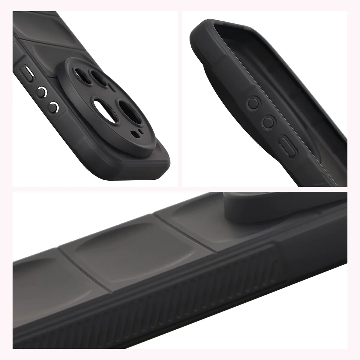 Robuste Handyhülle für Xiaomi 17 Ultra, Bizon Case Tur, Schwarz