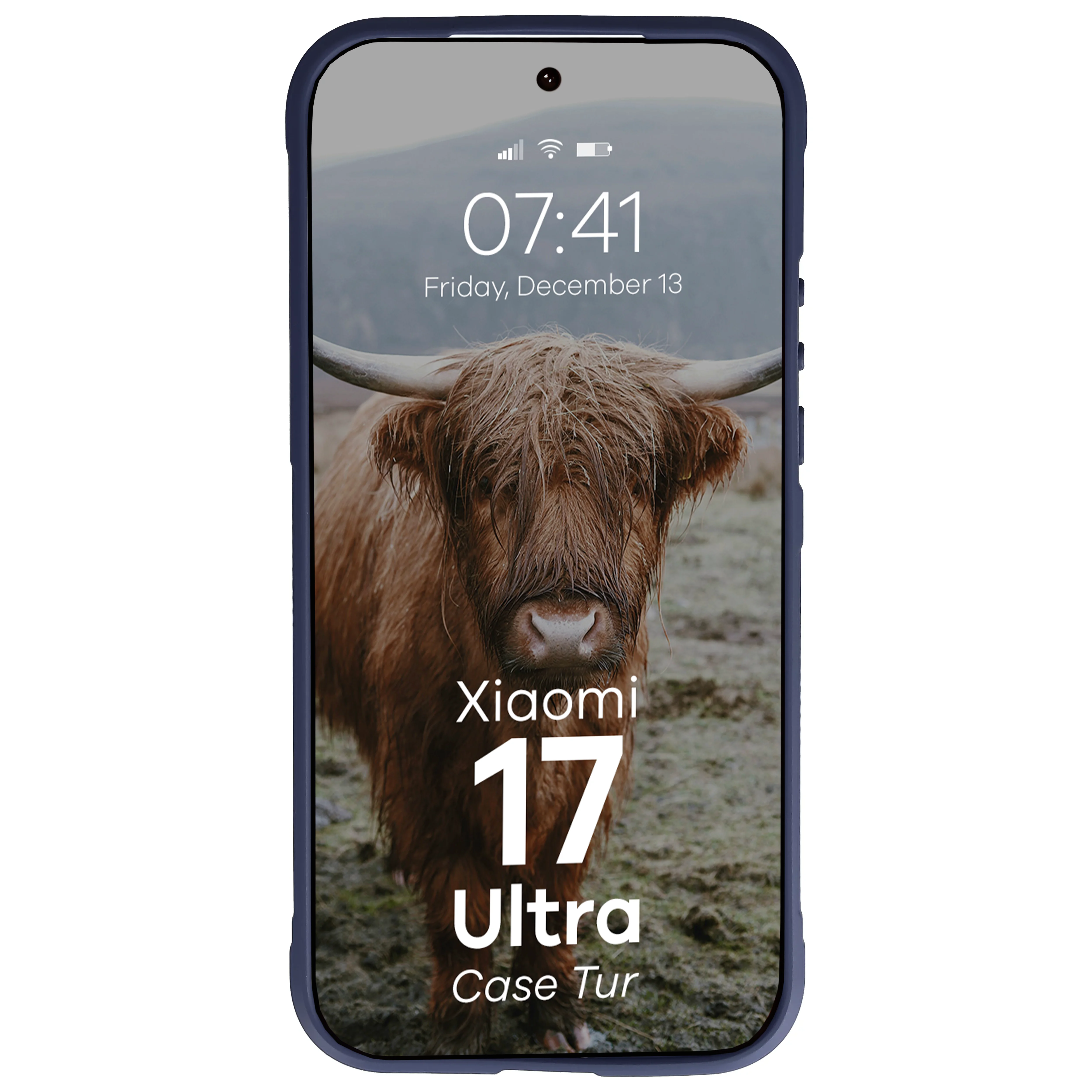 Robuste Handyhülle für Xiaomi 17 Ultra, Bizon Case Tur, Dunkelblau