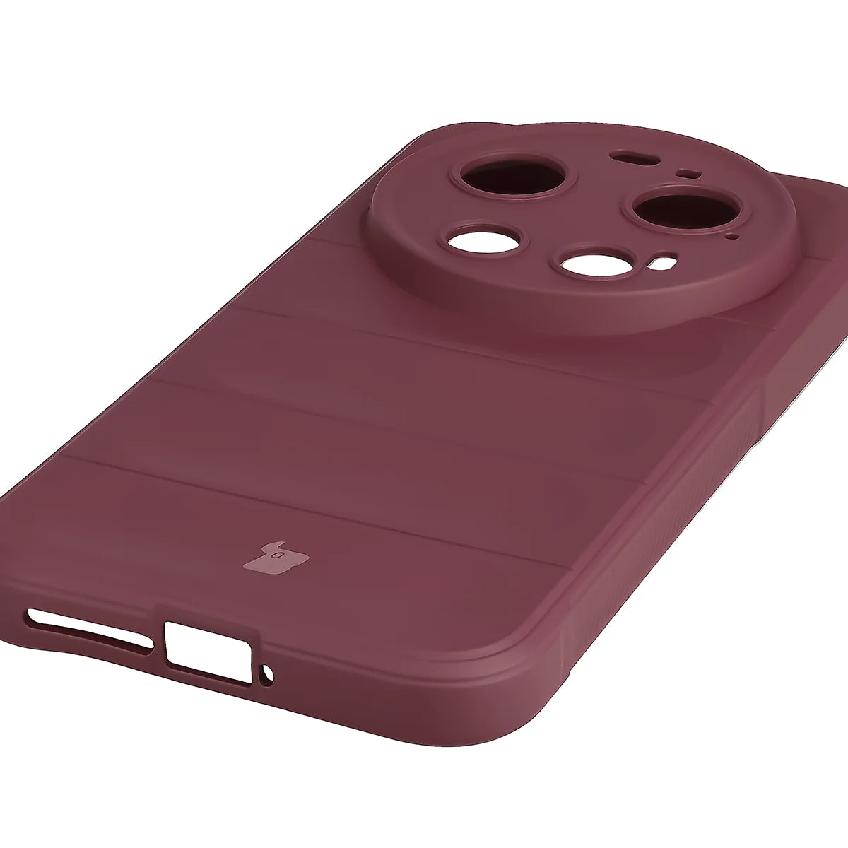 Robuste Handyhülle für Xiaomi 17 Ultra, Bizon Case Tur, Burgunderrot