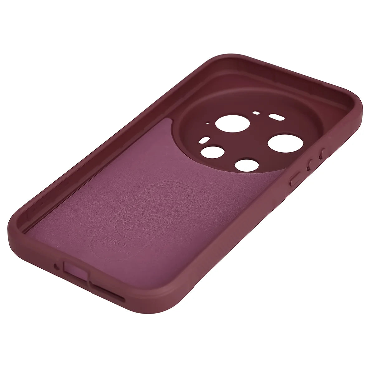 Robuste Handyhülle für Xiaomi 17 Ultra, Bizon Case Tur, Burgunderrot