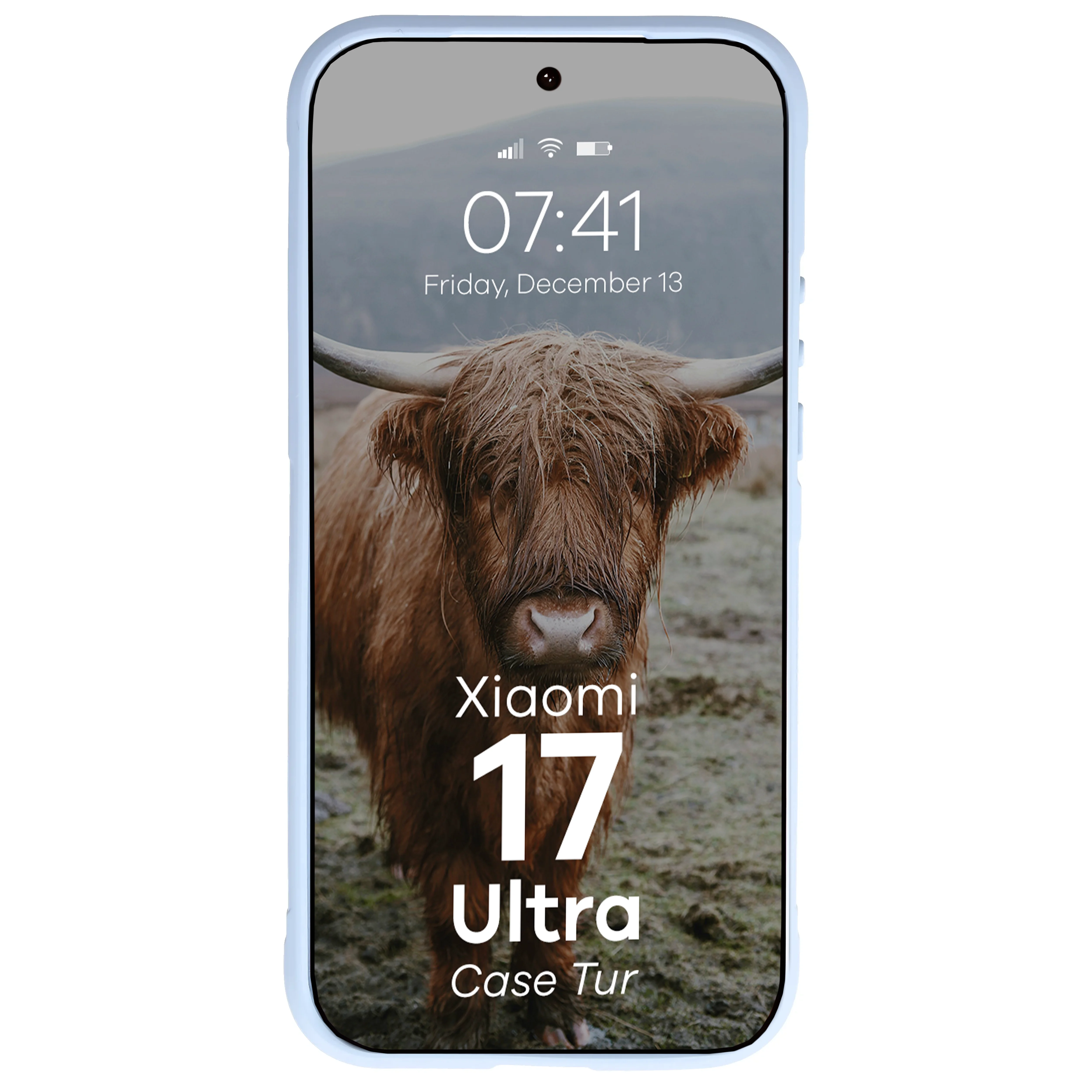 Robuste Handyhülle für Xiaomi 17 Ultra, Bizon Case Tur, Hellblau