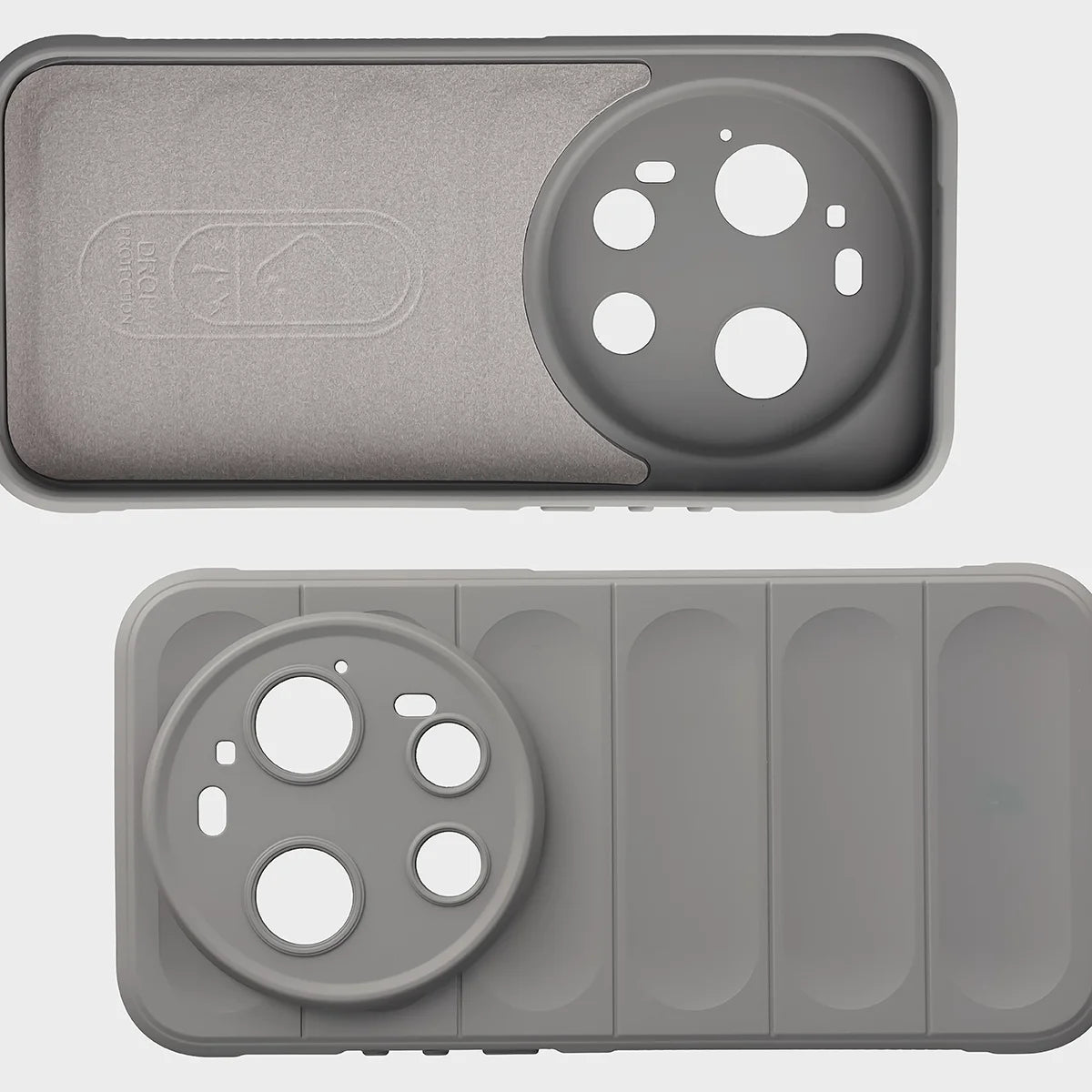 Robuste Handyhülle für Xiaomi 17 Ultra, Bizon Case Tur, Hellgrau