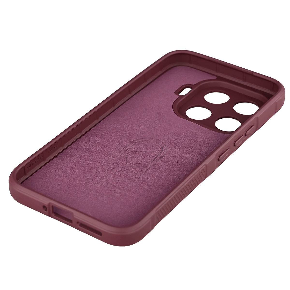 Pancerne etui Bizon Case Tur do Xiaomi 17T Pro, burgundowe
