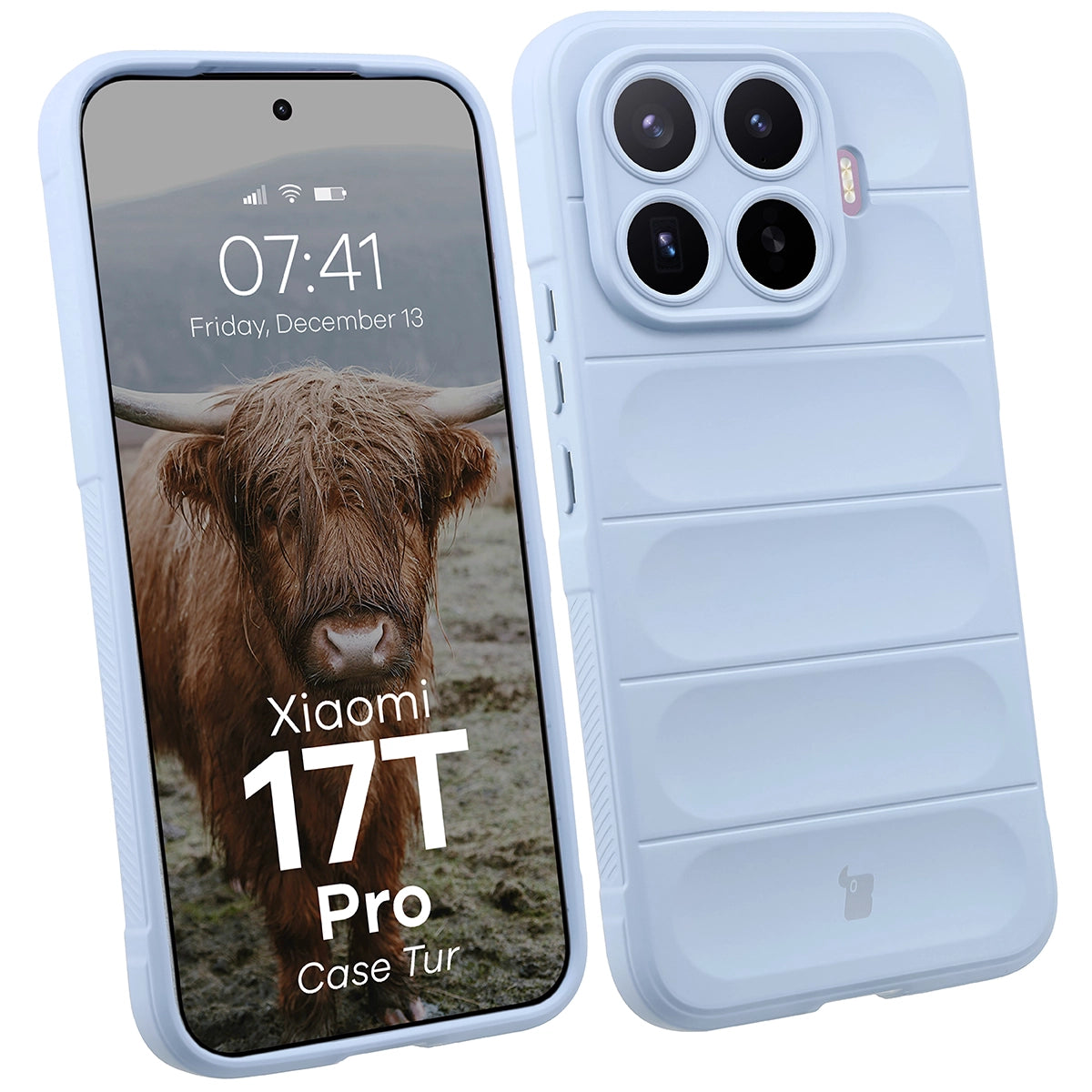Pancerne etui Bizon Case Tur do Xiaomi 17T Pro, jasnoniebieskie