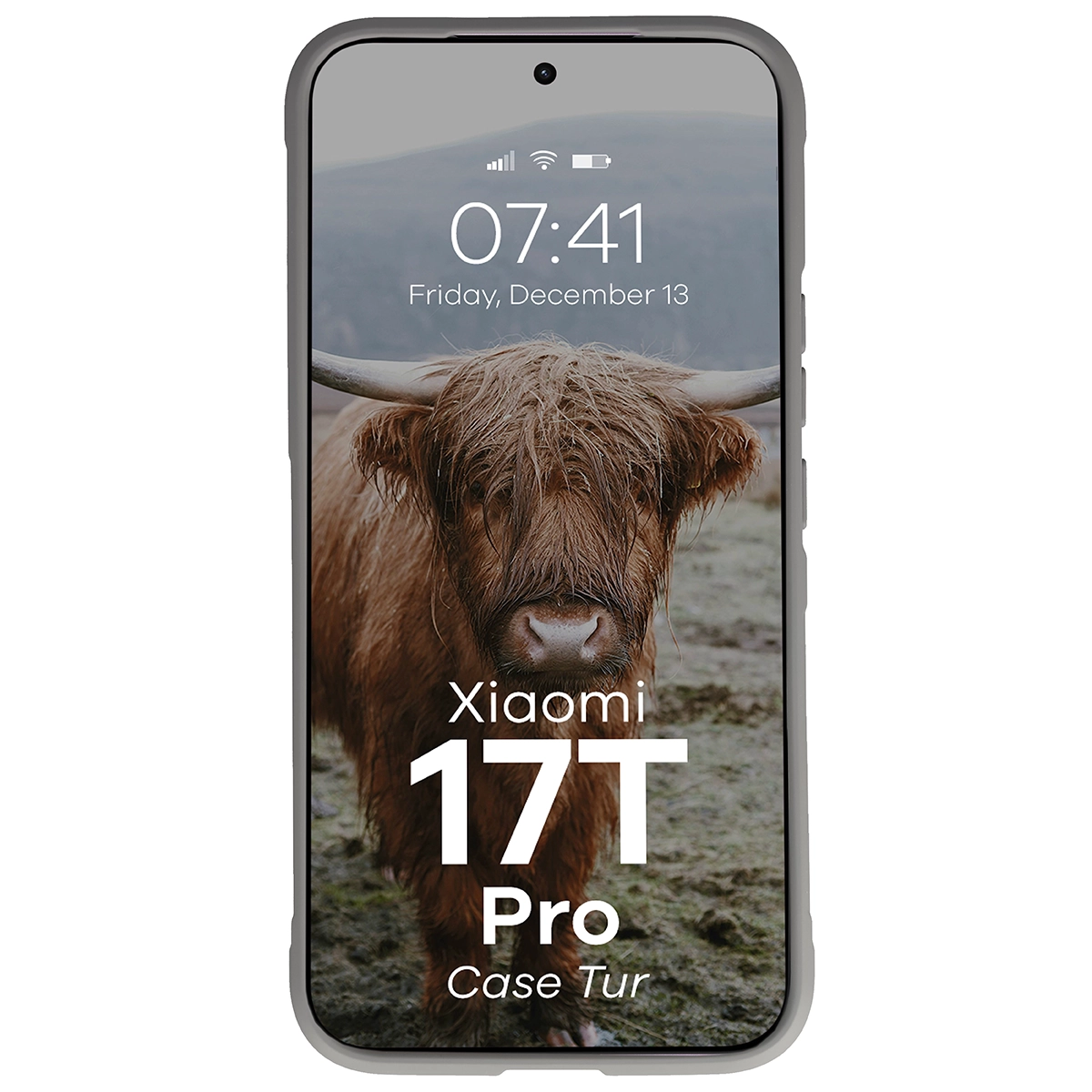 Pancerne etui Bizon Case Tur do Xiaomi 17T Pro, jasnoszare
