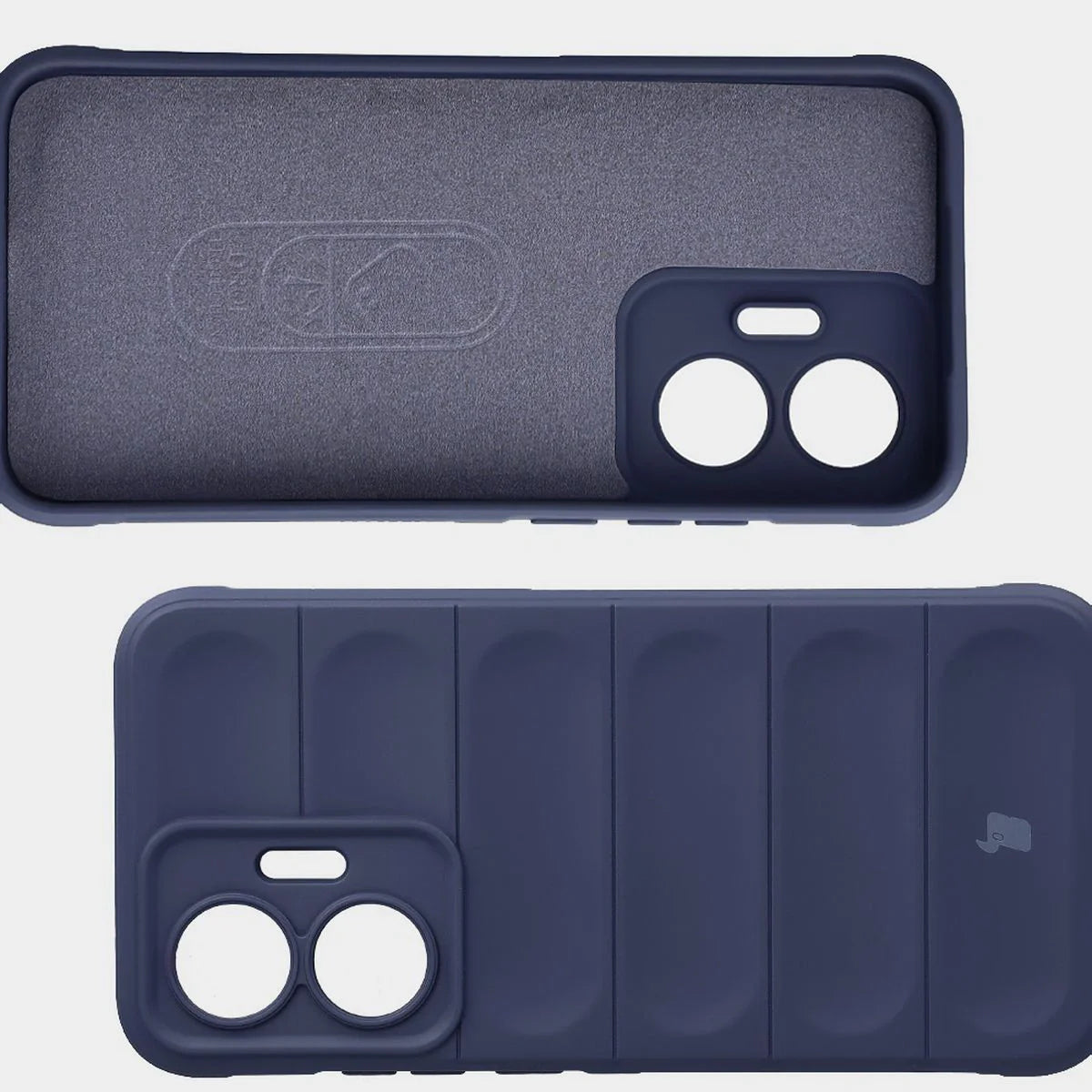 Robuste Handyhülle für Xiaomi POCO F7, Bizon Case Tur, Dunkelblau