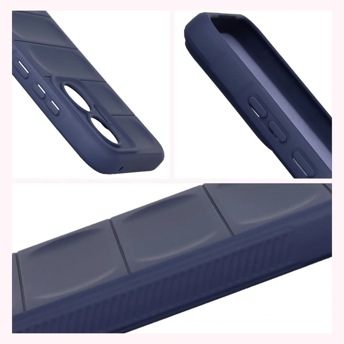 Robuste Handyhülle für Xiaomi POCO F7, Bizon Case Tur, Dunkelblau