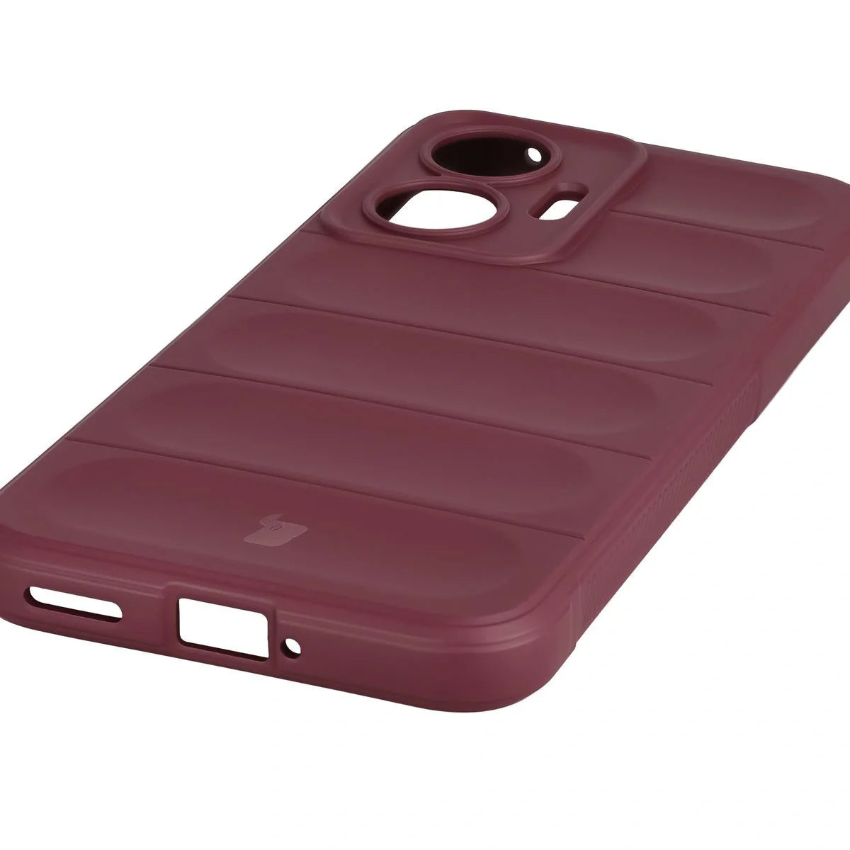 Robuste Handyhülle für Xiaomi POCO F7, Bizon Case Tur, Burgunderrot