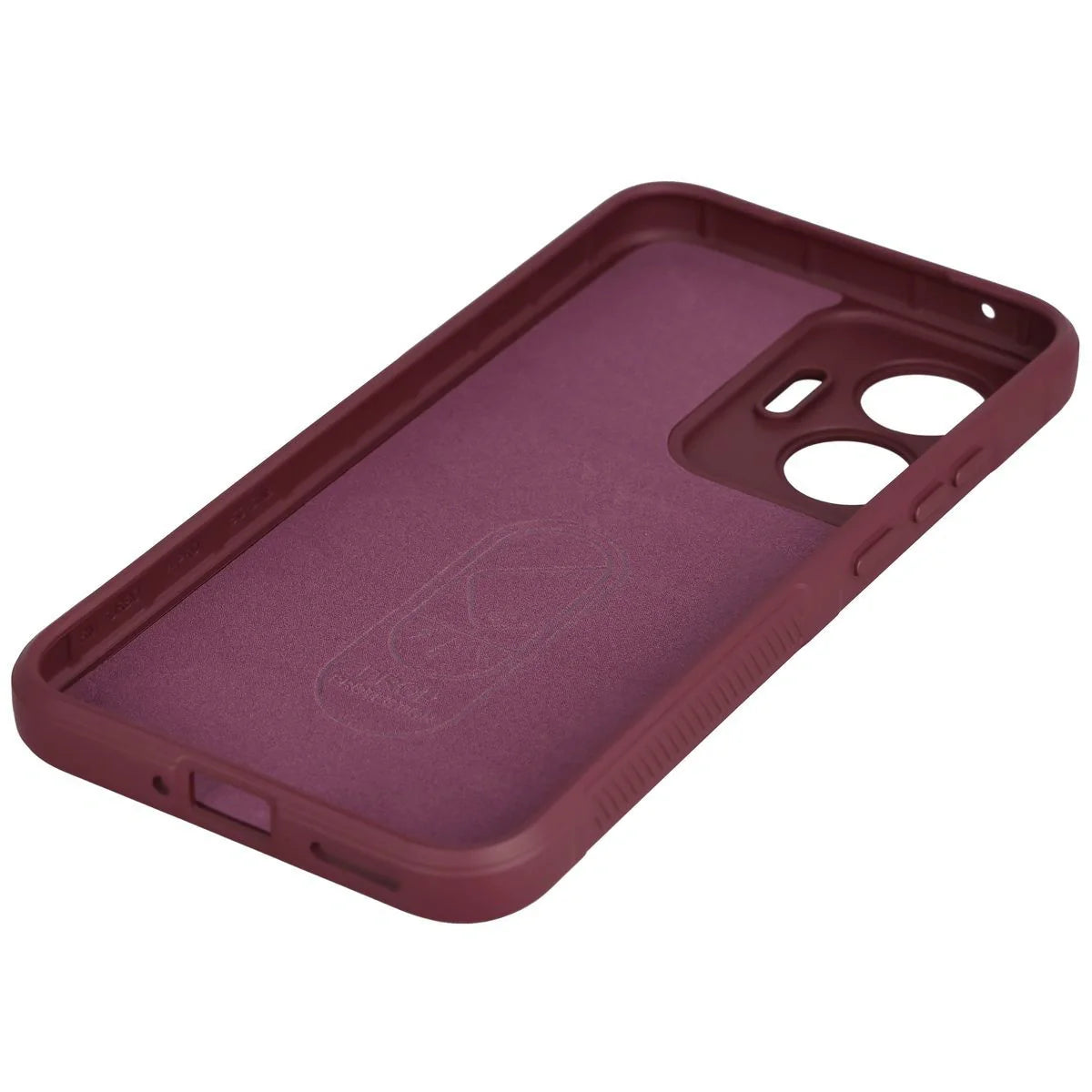 Robuste Handyhülle für Xiaomi POCO F7, Bizon Case Tur, Burgunderrot