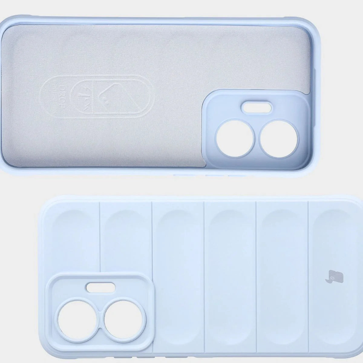 Robuste Handyhülle für Xiaomi POCO F7, Bizon Case Tur, Hellblau