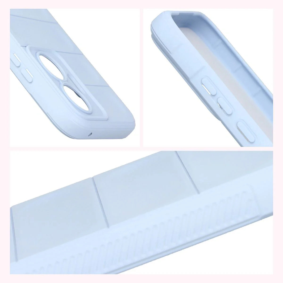 Robuste Handyhülle für Xiaomi POCO F7, Bizon Case Tur, Hellblau