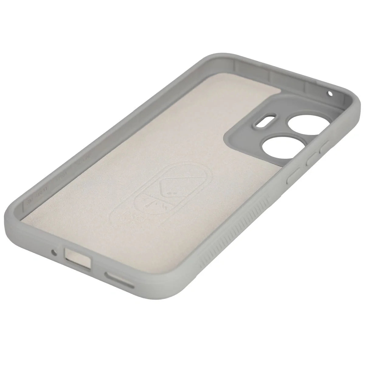 Robuste Handyhülle für Xiaomi POCO F7, Bizon Case Tur, Hellgrau